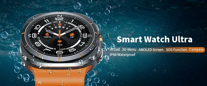 Pro Samsung Galaxy Watch 7 Ultra nové GPS Track chytré hodinky pro muže AMOLED vždy zobrazují hodiny BT Talk NFC sportovní chytré hodinky pro ženy_voghion.com