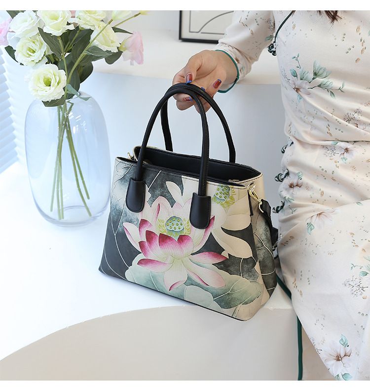 Borsa a tracolla di grande capacità, borsa a tracolla, borsa a mano, cheongsam, moda, borsa da donna, retrò, stile Repubblica di Cina, classica, grande, borsa giovane_voghion.com