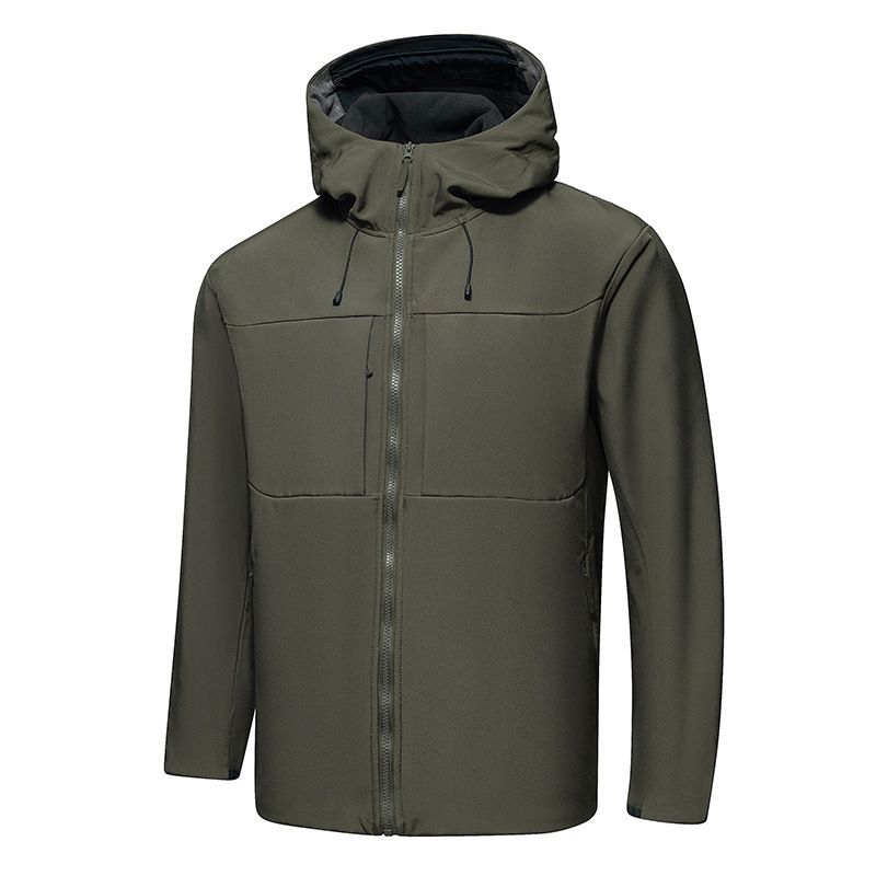 Same Style Soft Shell Laminated With Fleece Lining, Thickened For Autumn Winter, Functional Outdoor Cold-Proof Clothing,_voghion.com