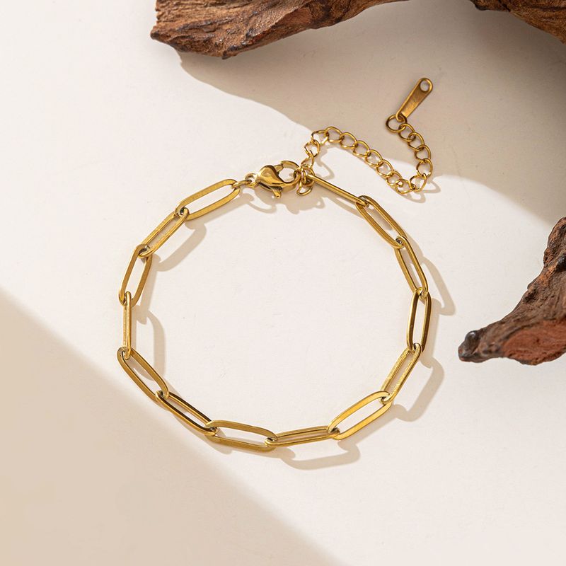 Gold Thin Choker Simple Minimalist Chain Layered Short Titanium Steel Necklace Niche Design Versatile_voghion.com