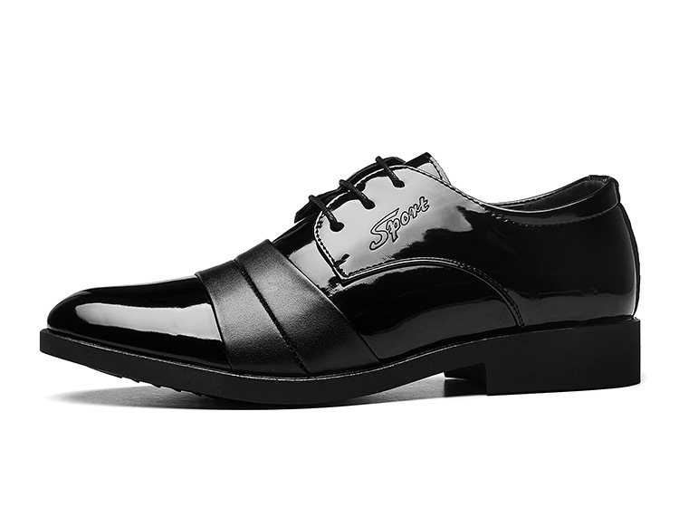 Men's Formal Dress Shoes - Pointed Toe PU Leather Business Office Shoes For Men With Breathable & Comfortable Design - Available In Extended Sizes_voghion.com