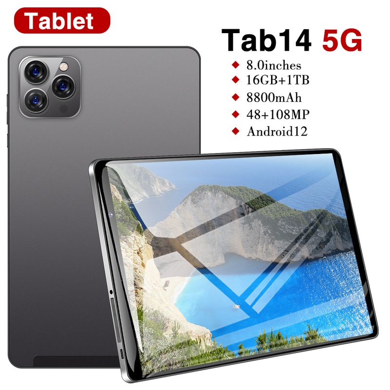 Tab14 8-inch HD Android Tablet With 3G Calling, 16GB Storage, Quad-Core Processor, IPS Screen, Bluetooth, GPS – Ultra-Thin Metal Shell_voghion.com