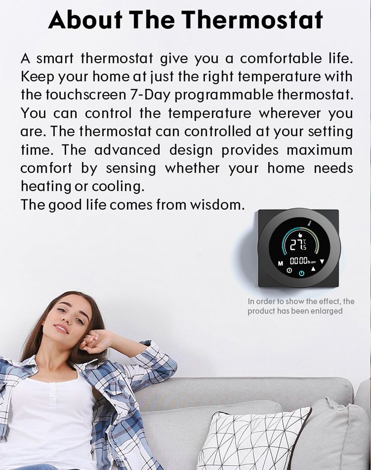 Thermostat intelligent Tuya Smart Life ZigBee, interrupteur, pour chauffage de chaudière à eau et à gaz, 110 V, 240 V, compatible avec Alexa et Google_voghion.com