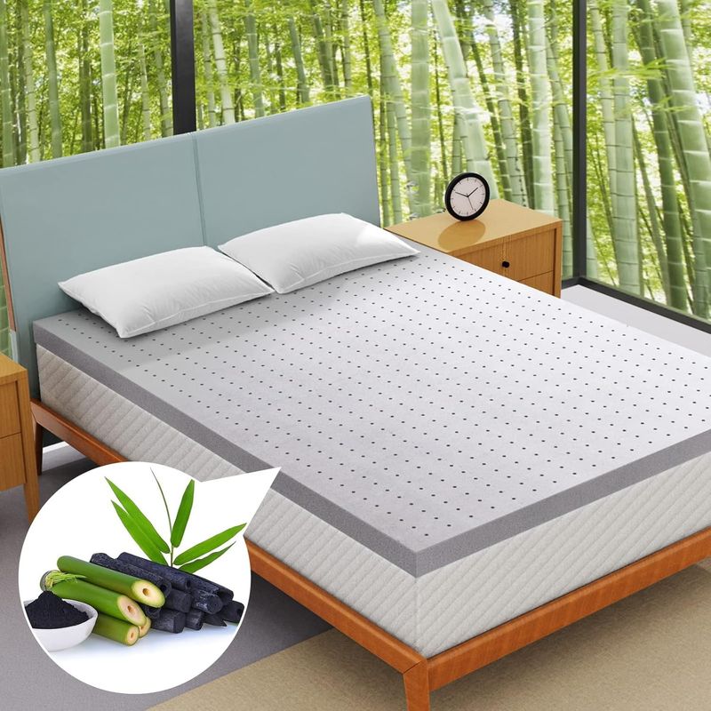 3 Inch Mattress Topper Full,Gel Memory Foam Mattress Topper Double Bed Topper For Soft & Cooling Sleep, Pressure Relieve, CertiPUR-US Certified_voghion.com
