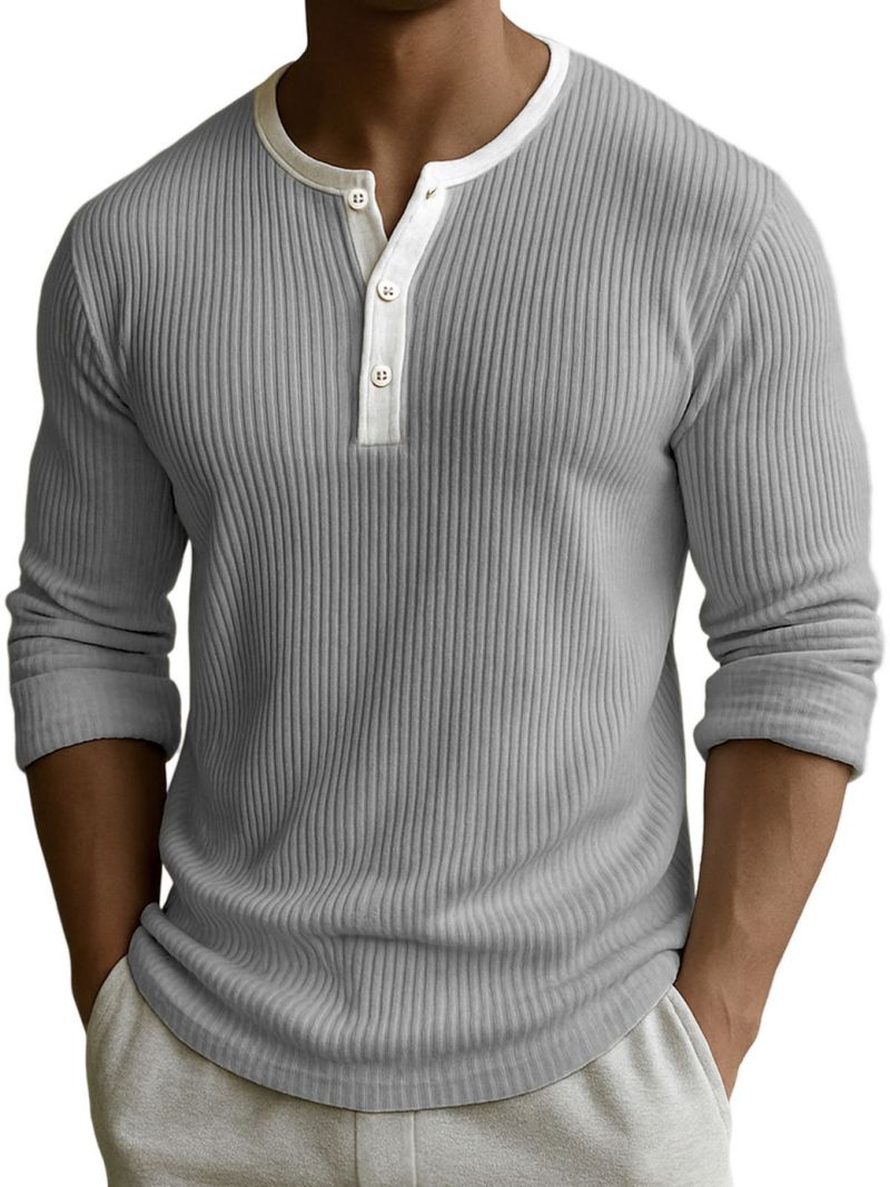 "Men's Digital Print Henley Shirt - Breathable Polyester V-Neck With 3-Button Placket, Motorcycle & Geometric Patterns (Sizes S-5XL)"_voghion.com