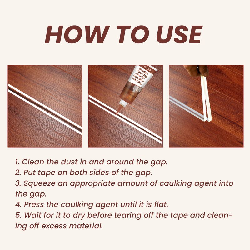 Wood Floor Caulking Agent, Solid Wood Furniture Floor Scratch Repair Waxing Filling Caulking Agent_voghion.com