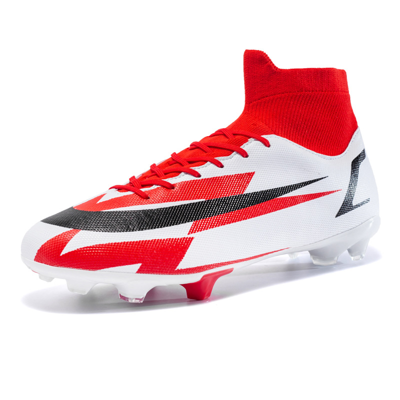 Scarpe da calcio da uomo e da donna Calzino da tessitura volante Bocca Unghie lunghe Unghie rotte Fondo piatto Scarpe da allenamento FG Youth AG_voghion.com