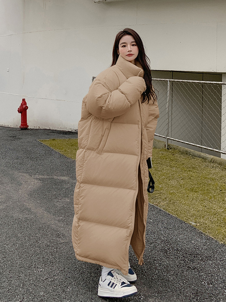 2023 Inverno Nuovo Giù Cappotto di Cotone Cappotto di Cotone Coreano di Media Lunghezza da Donna Cappotto di Cotone Sciolto Versatile Cappotto di Pane Addensato_voghion.com