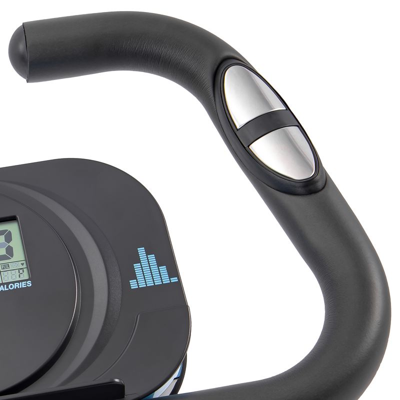 Folding Exercise Bike, Fitness Upright And Recumbent X-Bike With 16-Level Adjustable Resistance, Arm Bands And Backrest_voghion.com