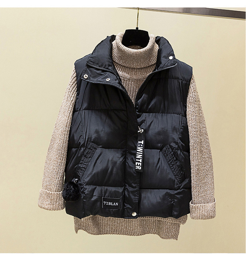 Abbigliamento Donna Moda Donna autunno e inverno gilet imbottito in cotone gilet pane cappotto cappotto_voghion.com