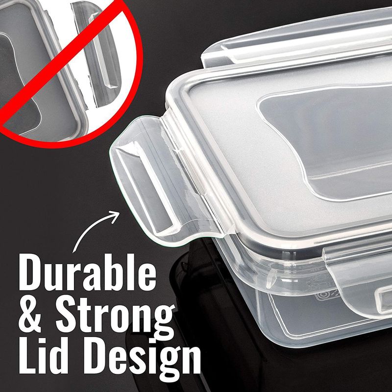 Food Storage Containers Set - BPA-Free Plastic Meal Prep Containers Microwave & Freezer Safe Stackable Kitchen Organizers For Fridge & Pantry_voghion.com