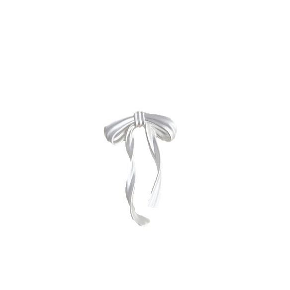 Light Luxury Niche High-End Silver Bow Necklace Pendant Summer New Versatile Collarbone Chain_voghion.com