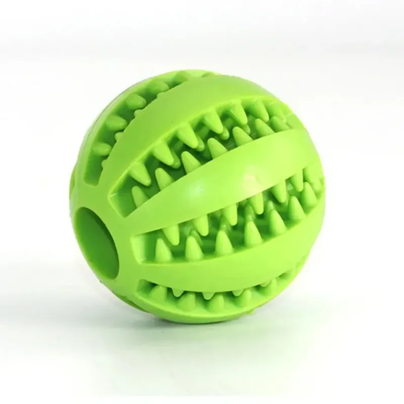 Hundespielzeug für Haustiere (7/6/5 cm) lindert Langeweile, Zähneknirschen, auslaufender Futterball, beißfest, verstecktes Futter, Wassermelonenball, kann durch Beißen nicht kaputt gehen_voghion.com