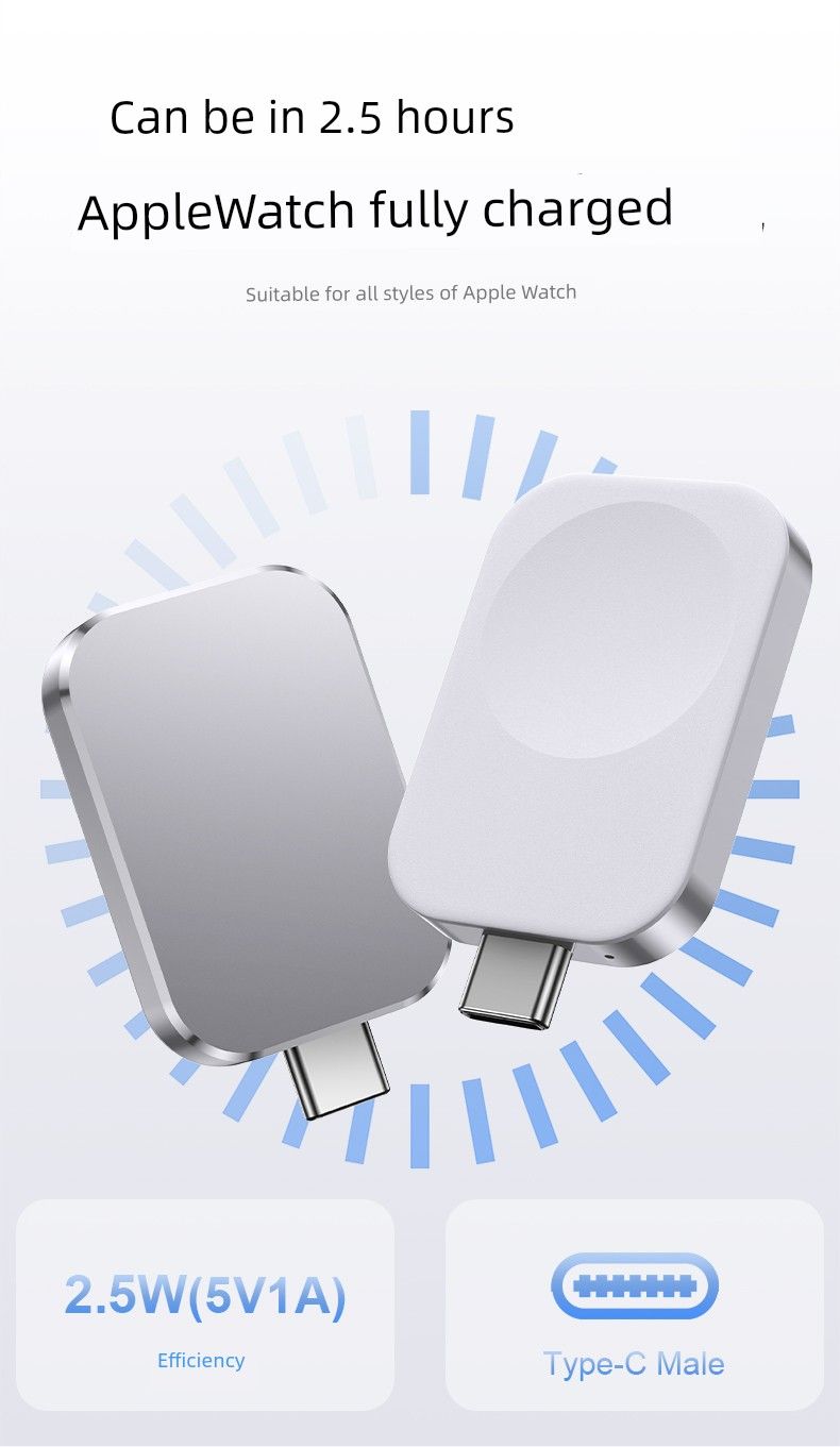 Applicable To Iphone IphoneWatch Watch Charger Lighing Interface IWatch Wireless Magnetic Fast Head Type-c Charging Cable_voghion.com