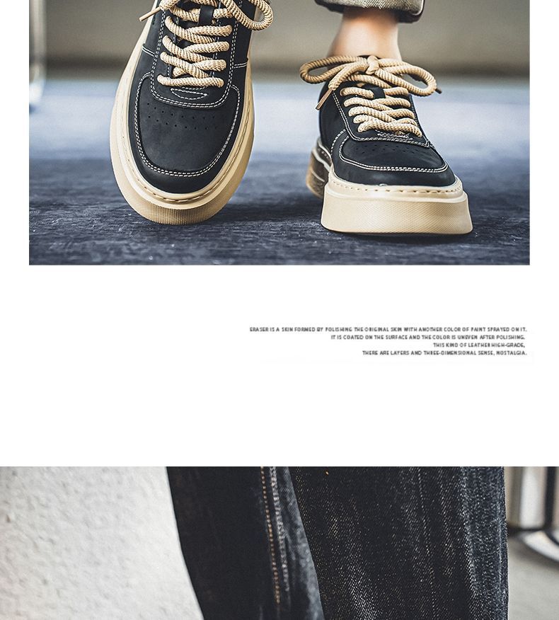 Chaussures de travail d'automne pour hommes 2024, nouvelles chaussures de sport décontractées à semelles épaisses, antidérapantes, résistantes à l'usure, protection du travail, tendance_voghion.com