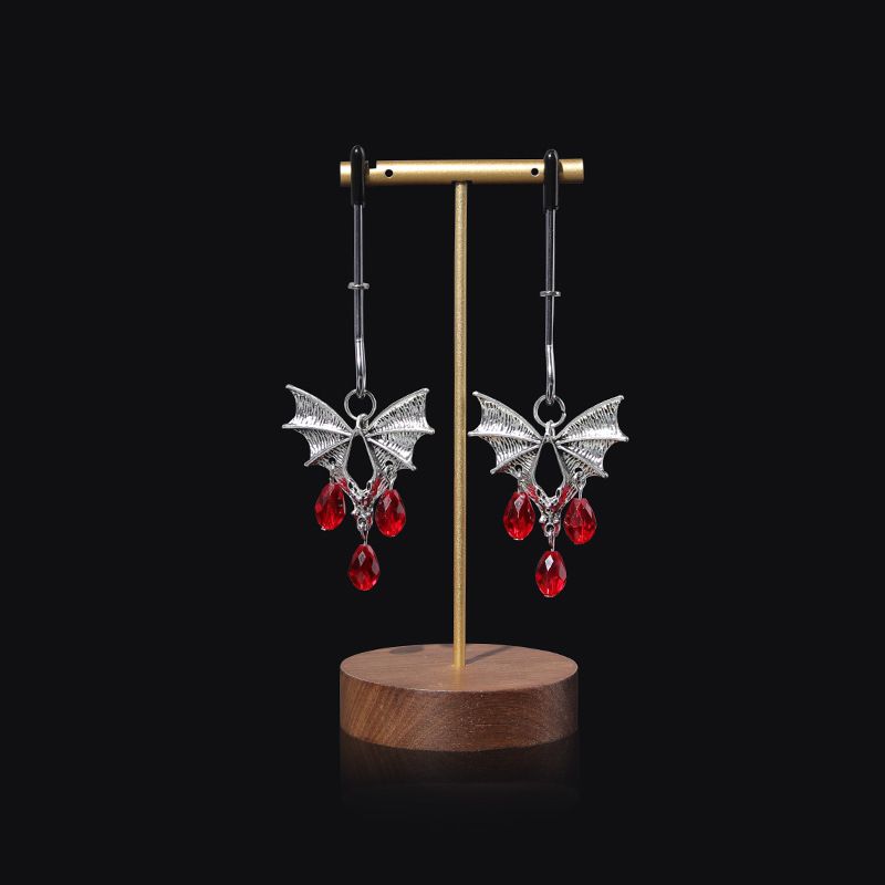 Clip per capezzoli sessuali, clip a forma di pipistrello con diamante rosso, accessorio per flirt di coppia, forniture per capezzoli tonificanti SM_voghion.com