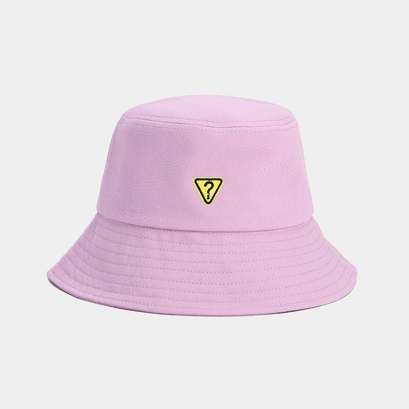 Νέα ετικέτα υφάσματος με ερωτηματικό, φαρδύ γείσο, γυναικείο καπέλο κουβά, πολυχρηστικό καπέλο ηλίου που δείχνει μικρό πρόσωπο, casual καπέλο νιπτήρα για άνδρες_voghion.com