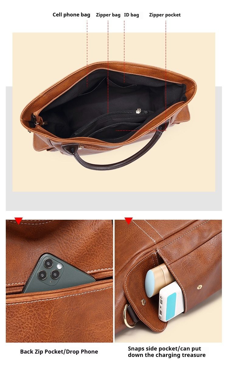 Borsa a tracolla da donna, borsa a mano in pelle PU, alla moda, con tracolla regolabile_voghion.com