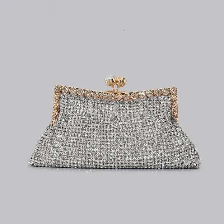 Designer 2025 Fashion Rhinestone Clutch For Women Shinny Dias Evening Party Purses Bag_voghion.com