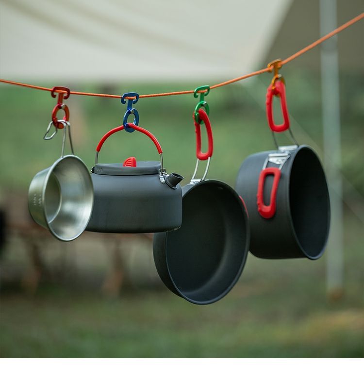 Aluminum Alloy New Quick Release Camping Wind Rope Claw Self-locking Hook Round Automatic Closure O-ring Buckle_voghion.com