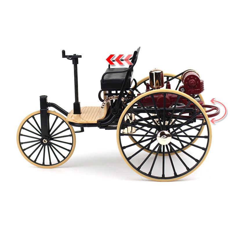 Novi 1:12 simulacijski retro legirani trokotačni klasični automobil kolekcija modela poklon igračka za odrasle ukras_voghion.com
