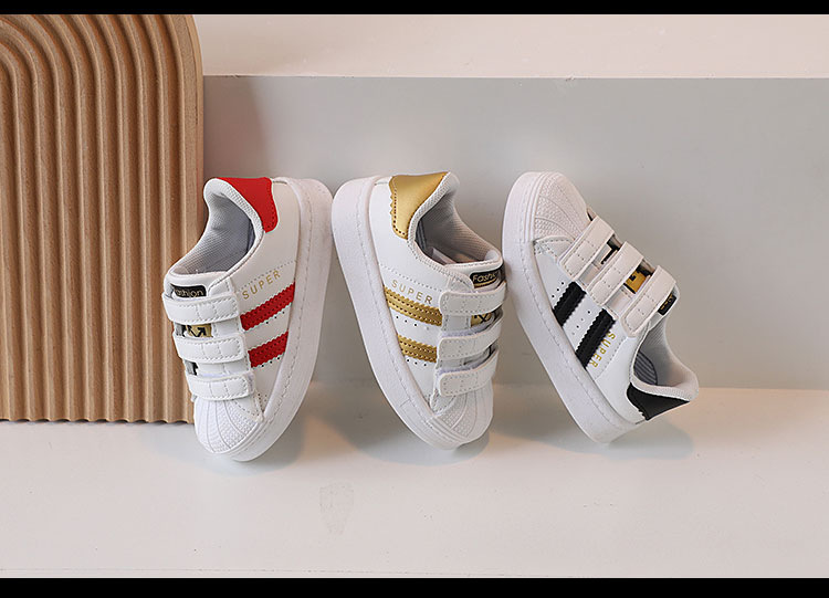 Kinder Shell Kopfteil 2024 Frühjahr Neue Atmungsaktive Mädchen Kleine Weiße Jungen und Babys Anti-slip Casual Schuhe_voghion.com