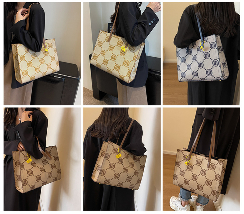 2023 Light Luxury, High-end, And Luxurious Shoulder Bag, Large Capacity And Versatile, Trendy And Stylish PU Women's Tote Bag, Practical Women's Bag_voghion.com