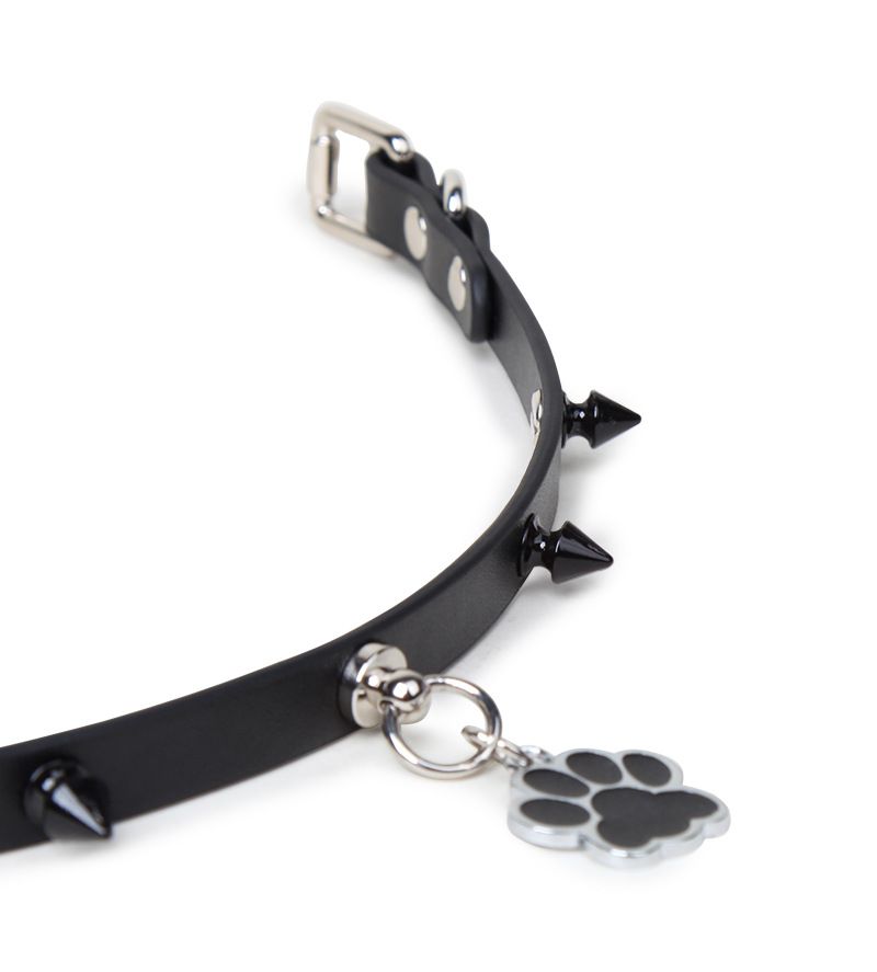 LuvBox SM Punk Dog Paw Tag Choker Collare da collo Guinzaglio Giocattoli sessuali per adulti Catena per clavicola_voghion.com