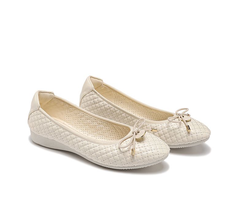 Neue Lingge Bowknot Keilabsatz Frauen Single Inside High Rise Ballett Weiche Sohlen Chicken Rolls Schuhe 127-1_voghion.com