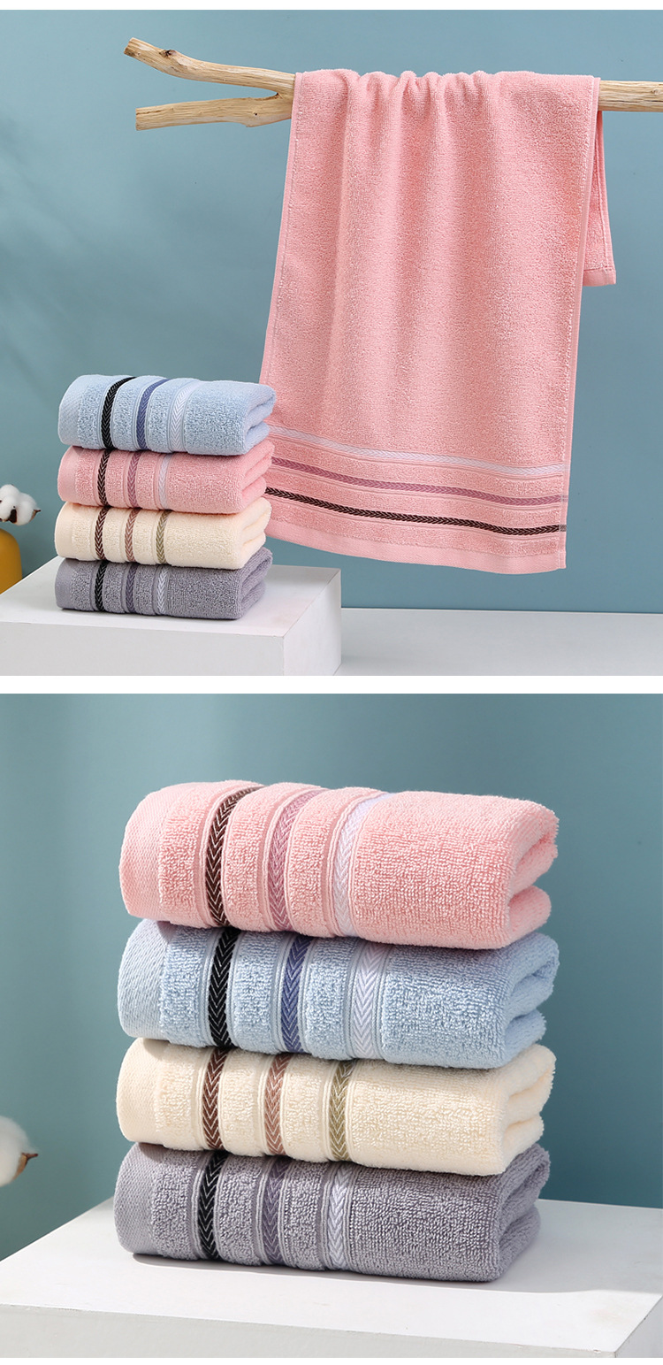 Asciugamani in cotone, asciugamani per la casa morbidi e addensati, assorbenti in cotone, asciugamani per il viso, ricami regalo_voghion.com
