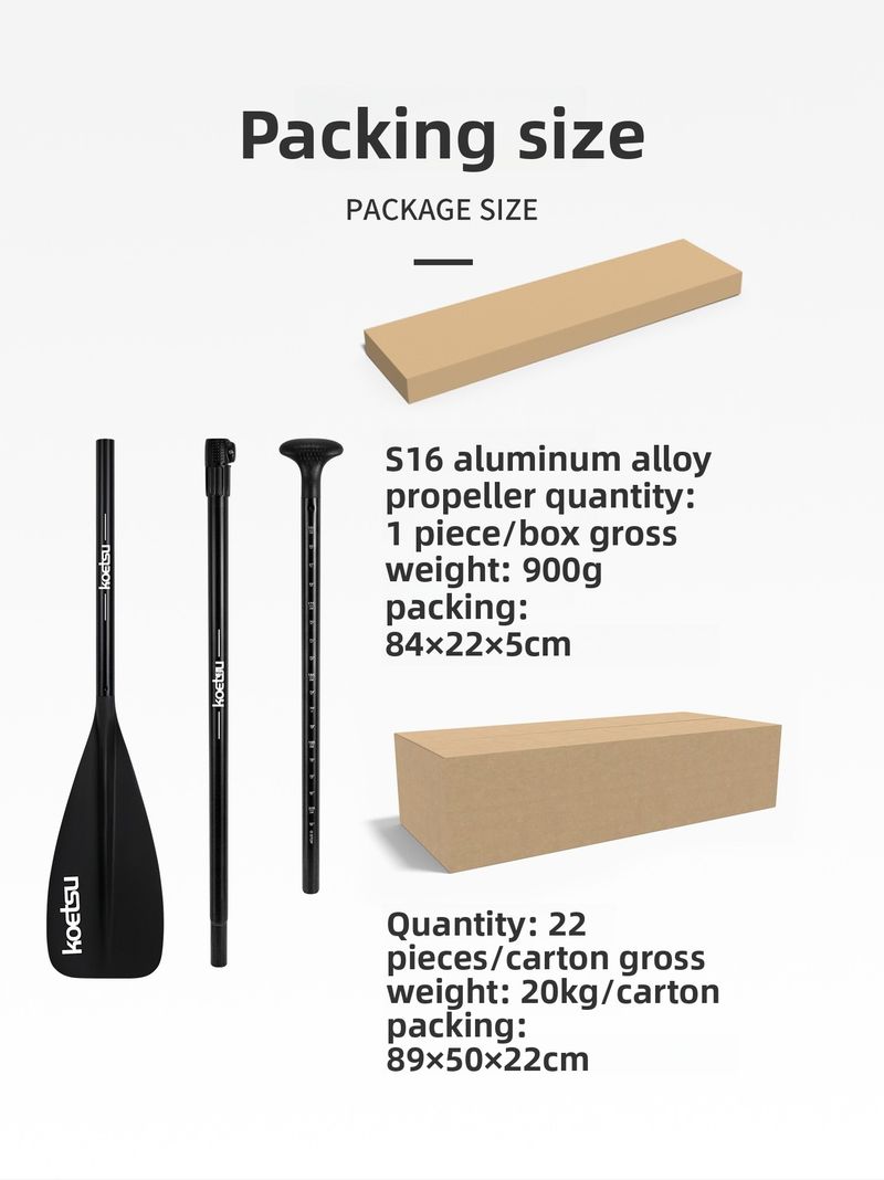 Tabla de surf de aleación KOETSU Kayak Remo telescópico de aluminio desmontable_voghion.com