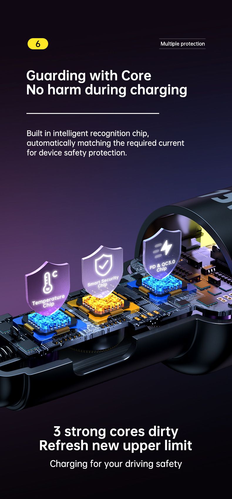 PD Spring Wire Fast Charging with PD and USB Fast Charging Car Charger_voghion.com