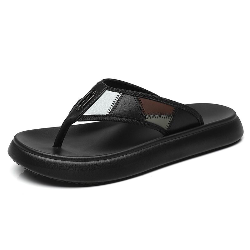 Infradito da uomo di qualità imbattibile, versione coreana alla moda, pantofole estive da uomo per l'uso all'aperto, antiscivolo alla moda, famose su Internet_voghion.com