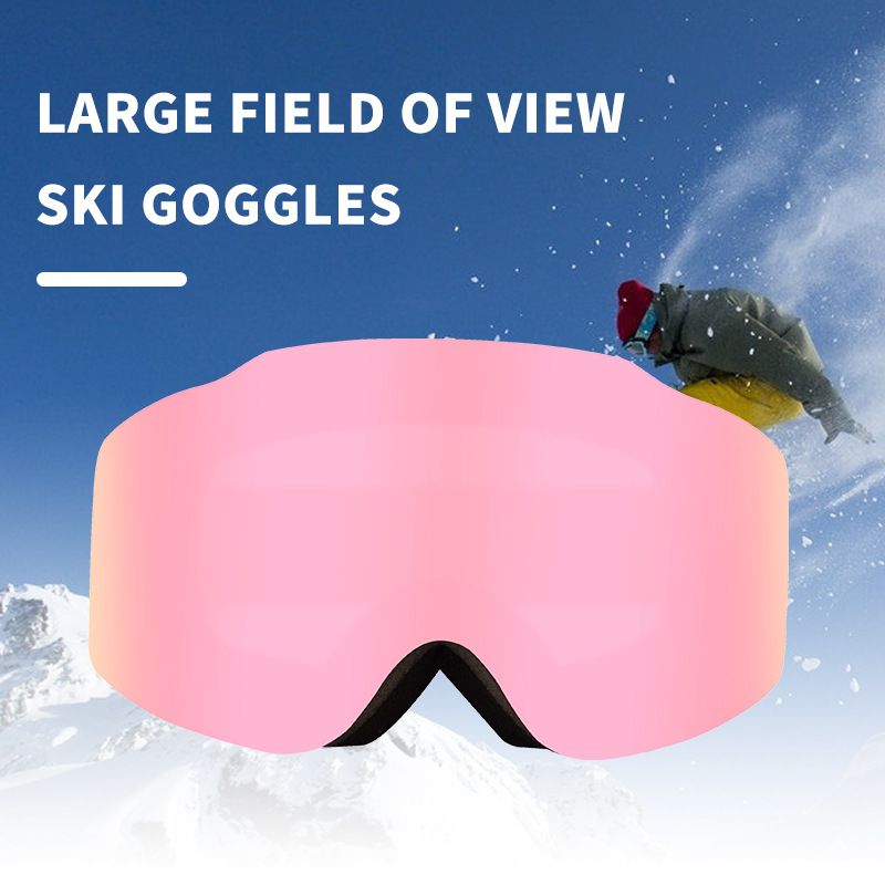 2024 Magnetic Glasses Double layer Goggles UV Ski Windshield Anti Fog Mountaineering Eye_voghion.com