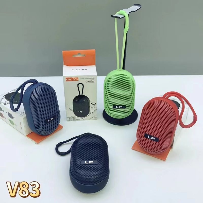 Nuevo subwoofer inalámbrico Bluetooth LP-V83 para exteriores, altavoz portátil impermeable con inserción de tarjeta mini, regalo_voghion.com