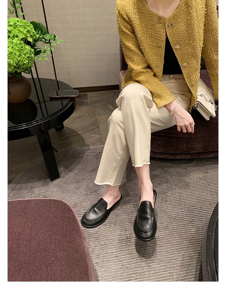 loafers. Lage hakken voor vrouwen, wolken, minimalistische ronde neus, wikkelvoeten,_voghion.com