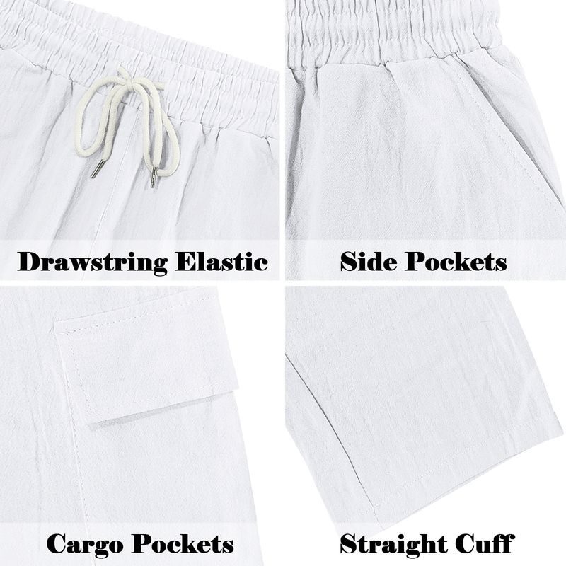 2025 Neue Herrenhose im amerikanischen Stil für vier Jahreszeiten, dünn, atmungsaktiv, mit mehreren Taschen, locker, lässig, trendig, weites Bein_voghion.com