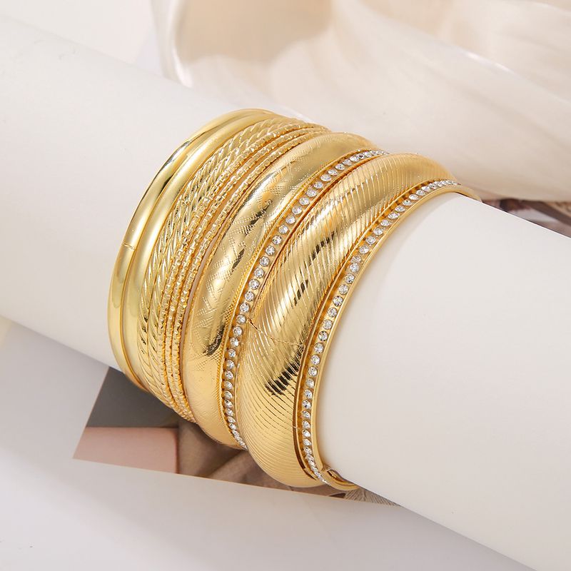 New Bracelet Bracelet Set Of 9 Fashionable And Personalized Texture Multi-layer Haoshi Alloy Bracelet Bracelet Set_voghion.com