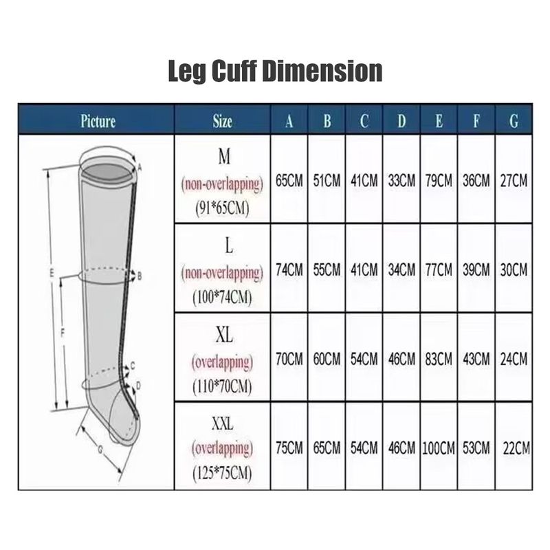 Stivali massaggianti a compressione d'aria con cavità 6/8 per alleviare dolori muscolari, dolori alle ginocchia e alle gambe degli atleti, assistenza completa_voghion.com