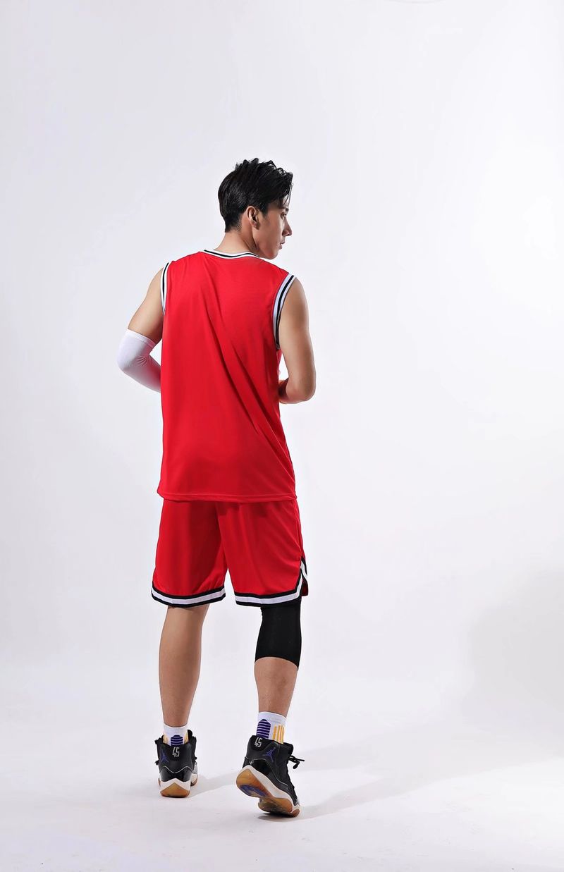American basketball printed set for men's summer student sports competition team uniform training tank top large jersey_voghion.com