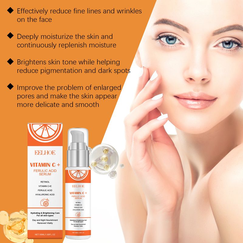 EELHOE Vitamin C Face Essence Moisturizes Delicate Pores And Brightening Face Essence_voghion.com