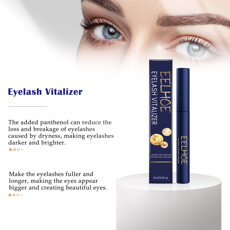 EELHOE Mascara Thick, moisturizing, naturally long, dark, curly, beautiful, gentle and non-smudged mascara_voghion.com
