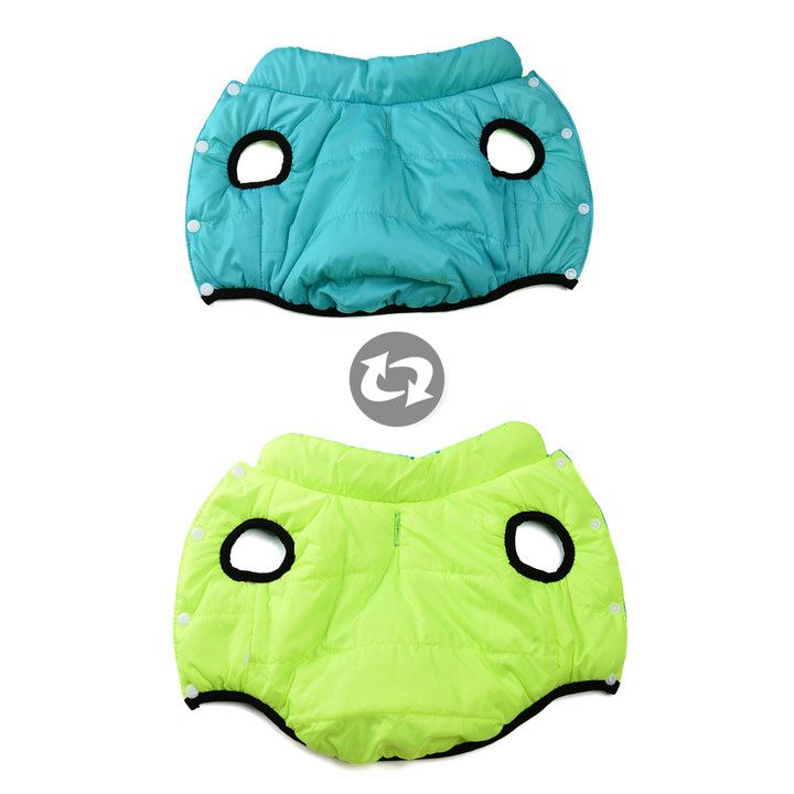 Autumn Winter New Pet Stand Collar Cotton Jacket Reversible Fleece Lined Thickened Warm Vest Dog Clothes_voghion.com