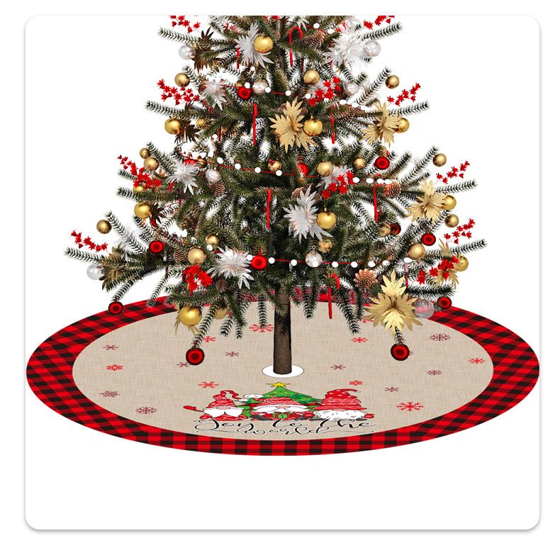 Natale nuovo 120CM stampa bambola senza volto gonna albero di Natale albero di Natale decorazione inferiore scena vestire_voghion.com