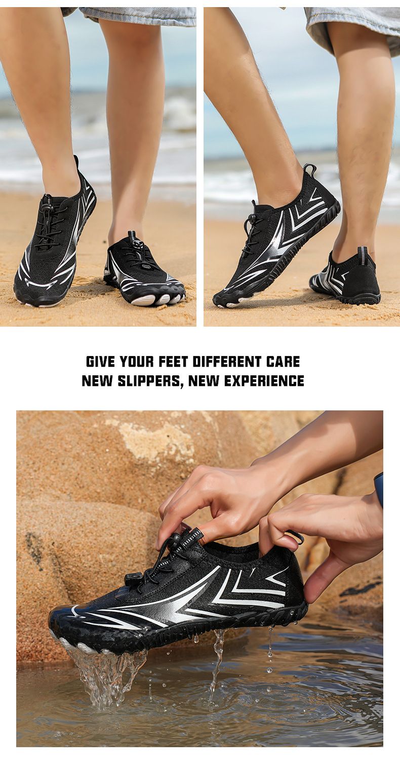 Scarpe da trekking leggere con tessuto traspirante ad asciugatura rapida e suola in gomma antiscivolo per trail running, sport acquatici e avventure all'aria aperta_voghion.com