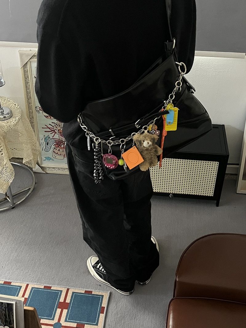 Original Multi Element Long And Complex Bear Bag Chain Bag Pendant Niche High End Bag Pendant Cross Border E Commerce_voghion.com