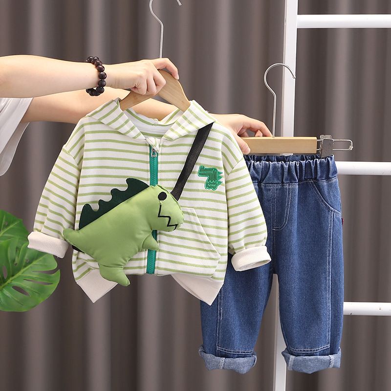 2024 abbigliamento felpe con cappuccio a maniche lunghe, top per bambini con strisce verticali, pullover girocollo per bambini e bambine,_voghion.com