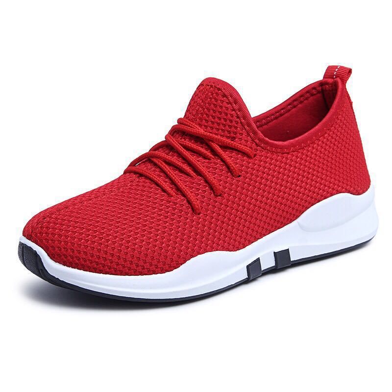 Flying Weaving Sports Frühling und Herbst neue Leinwand Walking Damen One Step Single Schuhe_voghion.com