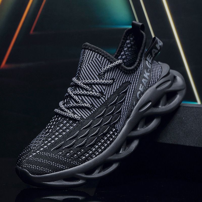 Herrenschuhe große Fischschuppen fliegende gewebte Sportschuhe Sommer dicke Sohlen trendige Herrenschuhe hochwertige kalte klebrige Kokosnussschuhe Männer_voghion.com