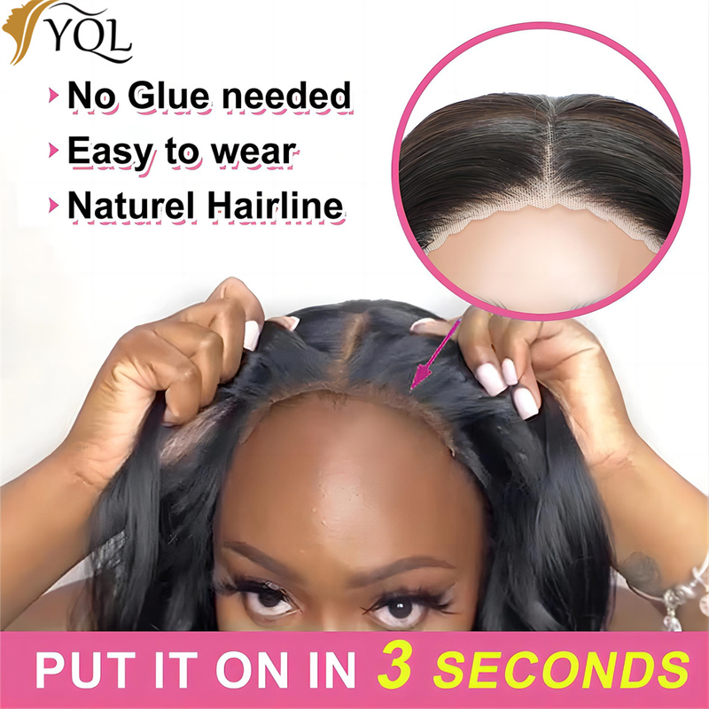 hot selling Glueless Bob Wig Ready To Wear Straight Transprent 4x4 Lace Closure Wigs For Women Human Hair_voghion.com